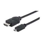 Cable HDMI Macho A Micro HDMI + Ethernet Manhattan 324427