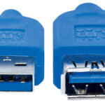 Cable USB V3.2 Ext. Tipo A 1.0M Azul 5Gbps