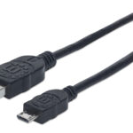 Cable USB 2.0 Manhattan A-Micro-B 50Cm Negro 325677