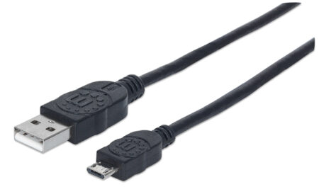 Cable USB 2.0 Manhattan A-Micro-B 50Cm Negro 325677