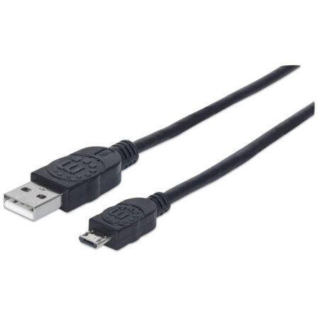 Cable Usb De Alta Velocidad Manhattan De Usb 2.0 A Macho-micro Usb 2.0 B Macho Negro, 325684