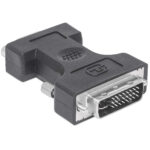 Adaptador Convertidor DVI-I A VGA Hd15 Macho-Hembra