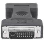 Adaptador Convertidor DVI-I A VGA Hd15 Macho-Hembra