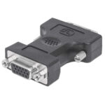 Adaptador Convertidor DVI-I A VGA Hd15 Macho-Hembra