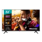 SMART TV 32" HISENSE 32A4NV/HD/1366X768MP/USB/HDMI/COLOR NEGRO