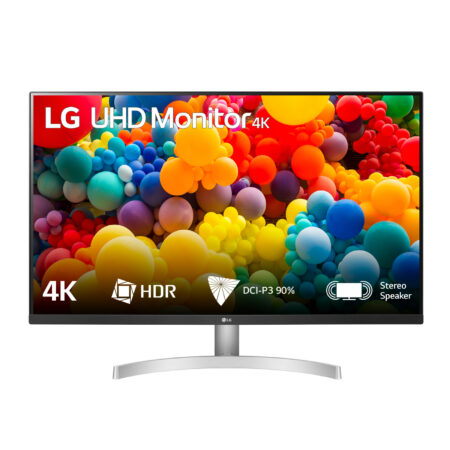 Monitor 31.5″ LG 32Un500-W LED/UHD/4K/3840X2160/4Ms/HDMI/DP/60Hz/Color Blanco