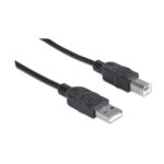333368 Cable Para Dispositivos USB B De Alta Velocidad. USB 2.0, A Macho/ B Macho, 480 Mbps, 1.8 M, Negro