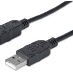 333368 Cable Para Dispositivos USB B De Alta Velocidad. USB 2.0, A Macho/ B Macho, 480 Mbps, 1.8 M, Negro