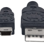 333375 Cable USB 2.0 A Macho/ Mini-B Macho, 480 Mbps, 1.8 M, Negro