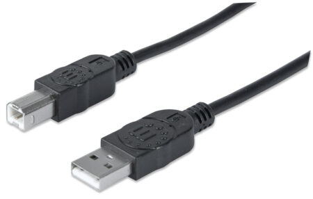333382 Cable Para Impresora Usb 2.0 De Usb A Macho/ Usb-b Macho, 3 M Color Negro.