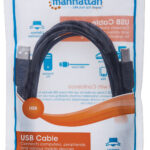 333382 Cable Para Impresora USB 2.0 De USB A Macho/ USB-B Macho, 3 M Color Negro.