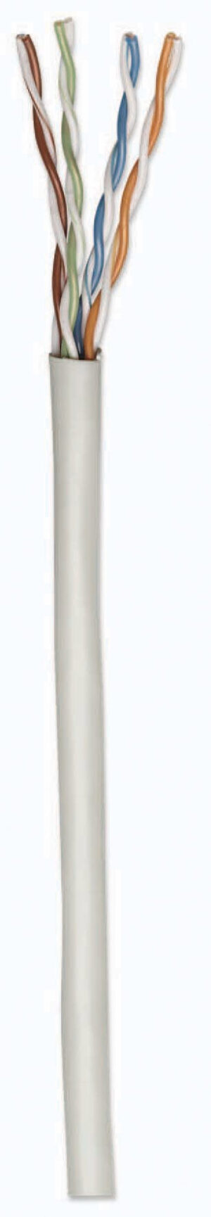 Bobina De Cable De Red Utp, 334136, 100% Cobre, Solida, 305m, Cat 6, Color Gris, 4 Pares, 23awg