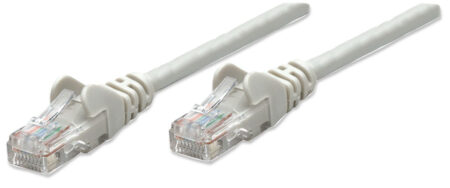 Cable De Red Utp - Cat6, 7.5M (25Ft), 100 Cobre, Contactos Chapa De Oro, Cable Patch Gris Intellinet 336758
