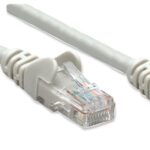 Cable De Red Utp - Cat6, 7.5M (25Ft), 100 Cobre, Contactos Chapa De Oro, Cable Patch Gris Intellinet 336758