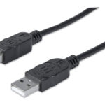 CABLE USB 2.0 A MACHO/B MACHO MANHATTAN 337779 DE 5METROS, NEGRO