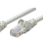 Cable De Red Utp, Cat6, 1M (3Ft), 100% Cobre, Contactos Chapa De Oro, Cable Patch Gris Intellinet 340373