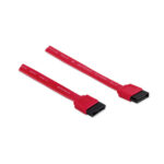 340700 Cable De Datos SATA, 7 Pines Macho A Macho, 50 Cm, Rojo