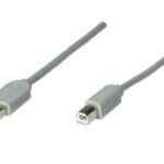 341028 Cable USB Para Impresora; 5M Color Gris. USB 1.1 Tipo A Macho A USB 1.1 Tipo B Macho.