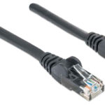 Cable De Red Utp - Cat6, .5M (1.5Ft), 100 Cobre, Contactos Chapa De Oro, Cable Patch Negro Intellinet 342032