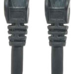 Cable De Red Utp - Cat6, .5M (1.5Ft), 100 Cobre, Contactos Chapa De Oro, Cable Patch Negro Intellinet 342032