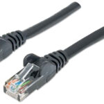 Cable De Red Cat6 Utp RJ45 1.0M Color Negro Forro De Pvc