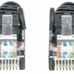 Cable De Red Utp - Cat6, 2M (7Ft), 100 Cobre, Contactos Chapa De Oro, Cable Patch Negro Intellinet 342063