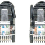 Cable De Red Utp, Cat6, 3M (10Ft), 100% Cobre, Contactos Chapa De Oro, Cable Patch Negro Intellinet 342070