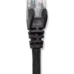 Cable De Red Utp, Cat6, 3M (10Ft), 100% Cobre, Contactos Chapa De Oro, Cable Patch Negro Intellinet 342070