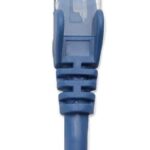 Cable De Red Utp, Cat6, .5M (1.5Ft), 100% Cobre, Contactos Chapa De Oro, Cable Patch Azul Intellinet 342568