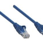 Cable De Red Utp, Cat6, 2M (7Ft), 100% Cobre, Contactos Chapa De Oro, Cable Patch Azul Intellinet 342599
