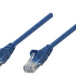 Cable De Red Utp, Cat6, 3M (10Ft), 100% Cobre, Contactos Chapa De Oro, Cable Patch Azul Intellinet 342605