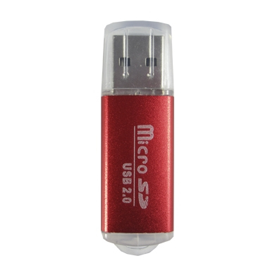 Lectores De Memorias Brobotix 345673R – 480 Mbit/S, Rojo, USB 2.0