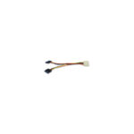 349369 Cable De Corriente SATA En Y, De 4 Pines A 2 X 15 Pines, 15 Cm De Largo.