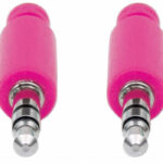 Cable Estereo A Ipod M-M 1.8M Textil Morado/Rosa.
