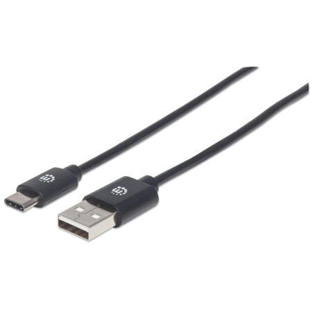 353298 Cable Usb A A Usb C, Largo 1m Color Negro. Usb 2.0 Estándar-a Macho A Usb C Macho.