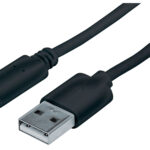 353298 Cable USB A A USB C, Largo 1M Color Negro. USB 2.0 Estándar-A Macho A USB C Macho.