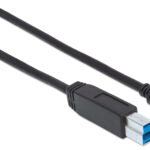 CABLE USB-B A USB-C MANHATTAN 353380 DE 1M/MACHO-MACHO/COLOR NEGRO