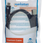 CABLE USB-B A USB-C MANHATTAN 353380 DE 1M/MACHO-MACHO/COLOR NEGRO