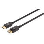 353595 Displayport Macho A Macho, 1 M, Compatible Con 4K 144Hz, HDR, Contactos Chapados En Oro, Diseño Anti-Enredos Con Seguros En Los Conectores