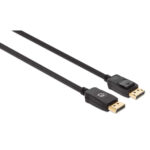 353595 Displayport Macho A Macho, 1 M, Compatible Con 4K 144Hz, HDR, Contactos Chapados En Oro, Diseño Anti-Enredos Con Seguros En Los Conectores
