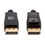 353595 Displayport Macho A Macho, 1 M, Compatible Con 4K 144Hz, HDR, Contactos Chapados En Oro, Diseño Anti-Enredos Con Seguros En Los Conectores