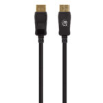 353595 Displayport Macho A Macho, 1 M, Compatible Con 4K 144Hz, HDR, Contactos Chapados En Oro, Diseño Anti-Enredos Con Seguros En Los Conectores