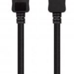 Cable Displayport 8K V1.4 Manhattan 353618, 8K60Hz/2M/Chapados En Oro/Anti-Enredos/Color Negro