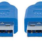 Cable USB V3.2 A-A 1.8M Azul 5 Gbps