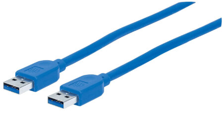 Cable USB V3.2 A-A 1.8M Azul 5 Gbps