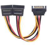 354554 Cable Y De Alimentación SATA, Alimenta 2 Drivers SATA Con Un Cable De Energía SATA, Largo 15Cm