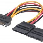 354554 Cable Y De Alimentación SATA, Alimenta 2 Drivers SATA Con Un Cable De Energía SATA, Largo 15Cm