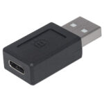 Adaptador Convertidor USB-C A USB Tipo A 2.0 Hembra-Macho