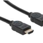 Cable HDMI 2.0 Manhattan 354837 Macho-Macho/1M/Premium/Blindado/4K A 60Hz/Color Negro