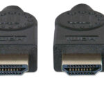 Cable HDMI 2.0 Manhattan 354837 Macho-Macho/1M/Premium/Blindado/4K A 60Hz/Color Negro